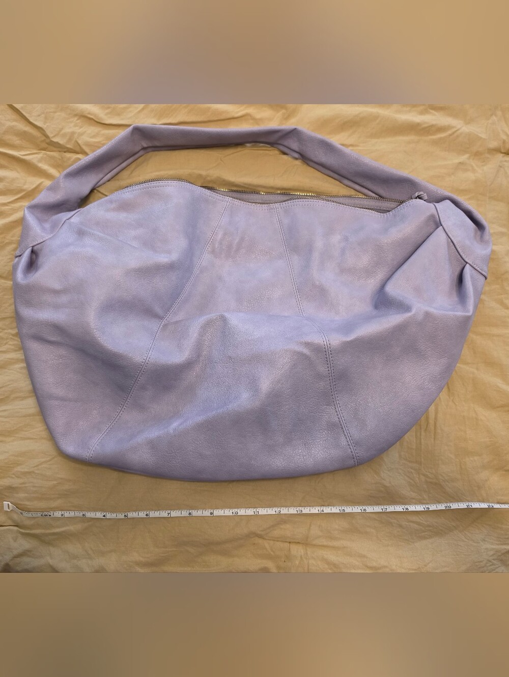Free People Lavender Leather Hobo Bag